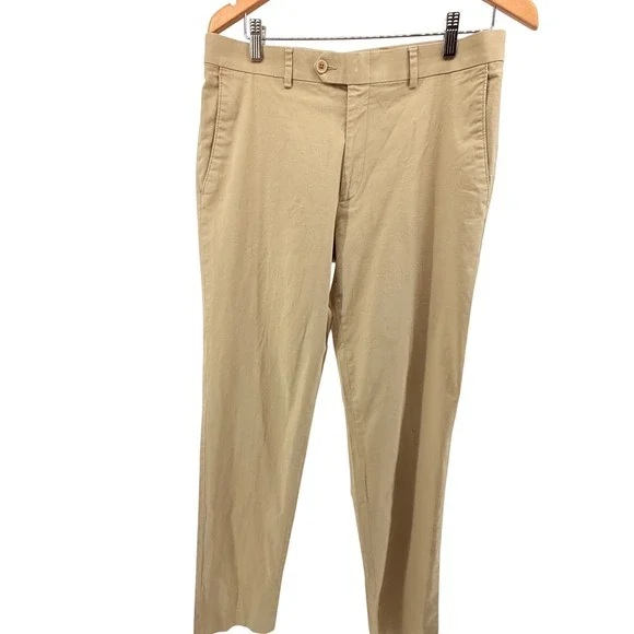 Bar III Slim Fit Mens Tan Cotton Blend 2-Piece Suit coat 42R pants 34W x 32L